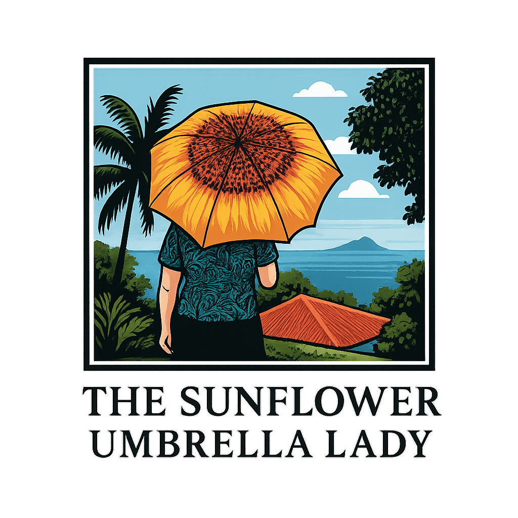 The Sunflower Umbrella Lady